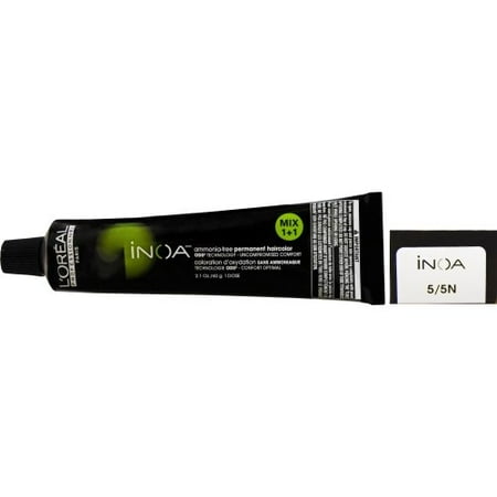 Loreal Inoa Ammonia Free Permanent Haircolor 5/5n 2.1 oz - Walmart.com