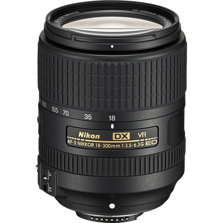 Nikon DX 18-300mm VR - 3 Lens Kit + Professional Flash - 64GB