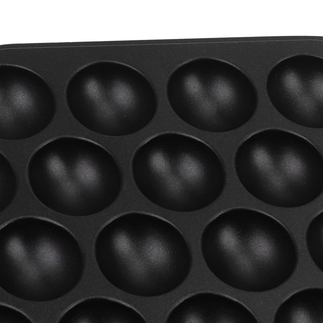Egg Puff Maker, Non-Stick Coating Fixed Bracket Design Baking Pan, for Parties, Cafes Gas Stove