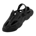 thumbnail image 5 of Beach Sandals Slip on Slides for Adult Unisex Flatforms Summer Classic Clogs Black 38, 5 of 8