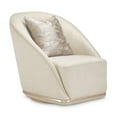 thumbnail image 4 of Michael Amini La Rachelle Swivel Accent Chair in Gold Rush and Chardonnay, 4 of 11
