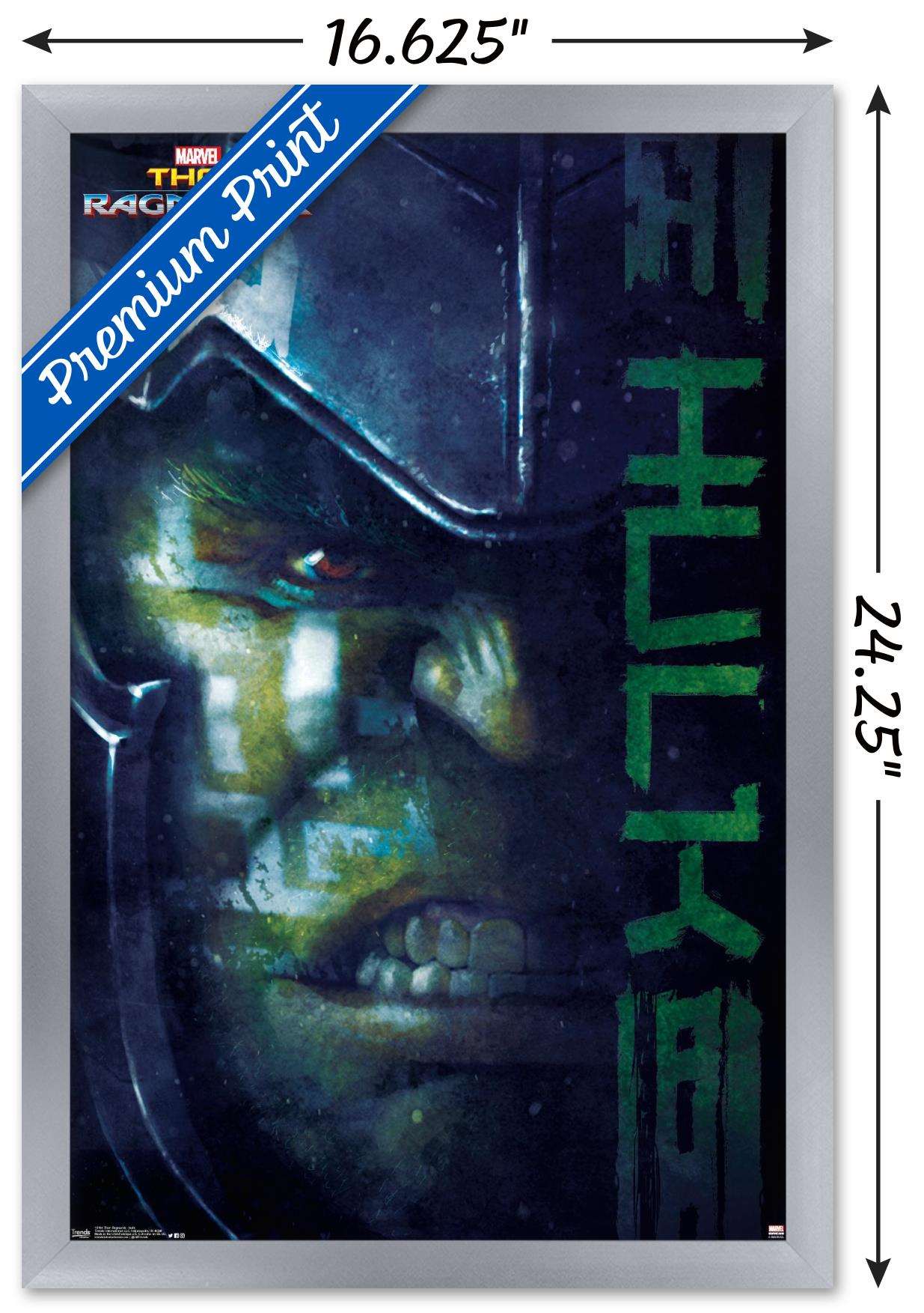 Marvel Cinematic Universe - Thor - Ragnarök - Hulk Wall Poster, 14.725" x 22.375", Framed