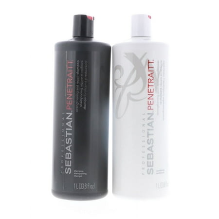 Sebastian Penetraitt Strengthening and Repair Shampoo 33 oz , Conditioner 33 oz Set