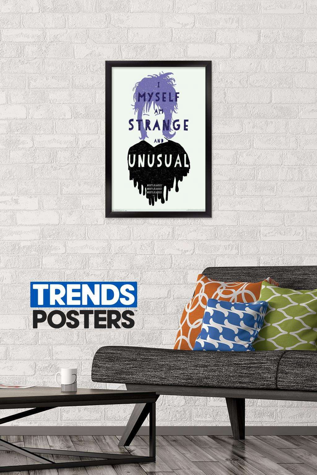 Beetlejuice - Strange Wall Poster, 14.725" x 22.375", Framed