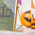 thumbnail image 3 of Adorno acrílico de 14,5 cm de ancho y 19,5 cm de largo, decoración de mesa decorativa con borde de Metal dorado estilo Halloween, 3 of 5