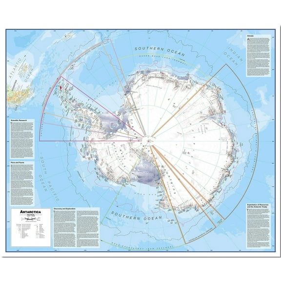 Maps Huge Political Antarctica Wall Map