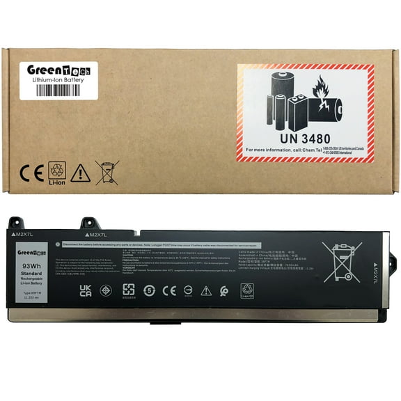 GREENTECH X9FTM BATTERY FOR DELL PRECISION 7670, 7680, 7770, 7780 93WH 451-BCYG 45N47 965V4 5JMD8