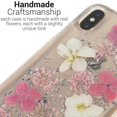 thumbnail image 3 of CoverON Apple iPhone XS Max Case with Real Flowers Slim Fit TPU Phone Cover - Pink Flowers, 3 of 8