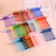 thumbnail image 4 of Bolsas de Organza coloridas con cordón, embalaje de joyería, suministros de boda, 7x9, 9x12cm, 13x18, 25 o 50 unidades, 4 of 4
