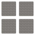 thumbnail image 1 of Abstract Coaster Set of 4, Maze Like Illustration of Vertically Arranged Brushstrokes Drawn by Hand, Square Hardboard Gloss Coasters, Standard Size, Dark Grey Eggshell, by Ambesonne, 1 of 2
