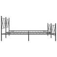 thumbnail image 4 of vidaXL Bed Frame Black Steel Double Bed Frame Rectangular, 4 of 4