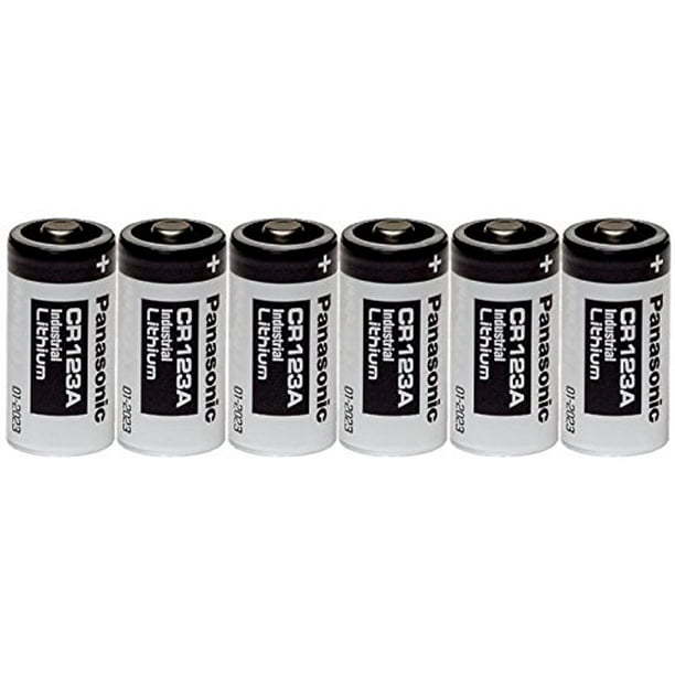 Panasonic Industrial CR123A Lithium Battery 3V 6 Pack