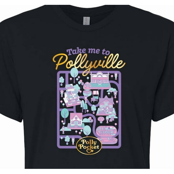 Polly Pocket - Take Me To Pollyville - Junior's - Women's Cropped T-shirt