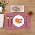 thumbnail image 4 of Washable Cloth Placemats Set of 4 Heat Resistant Non Slip Double Layer Thick Fabric Fall Table Place Mats, 4 of 9