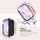 thumbnail image 4 of Compatible with iWatch Accessories with Built-in Tempered Glass Screen Protector Bling Crystal Diamond Rhinestone Full Protective Bumper Cover for Women Man(38mm,Pink), 4 of 5