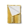 thumbnail image 2 of Retro Soft Flannel Fleece Throw Blanket, Old Fashioned Vibrant Background with Star Abstract Design Print, Cozy Plush for Indoor and Outdoor Use, 60" x 80", Yellow, by Ambesonne, 2 of 6