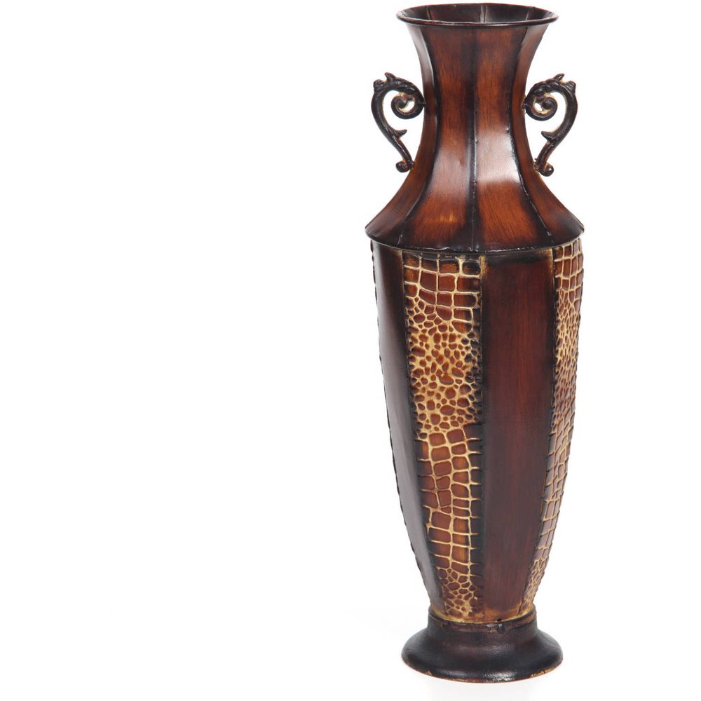 Hosley Decorative Elegant Expressions Multicolor Lg. Metal Vase