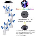 thumbnail image 4 of SAYDY Solar Angel Wind Chimes, Solar Wind Chimes Changing Colors Waterproof Outdoor Wind Chimes (Blue), 4 of 7