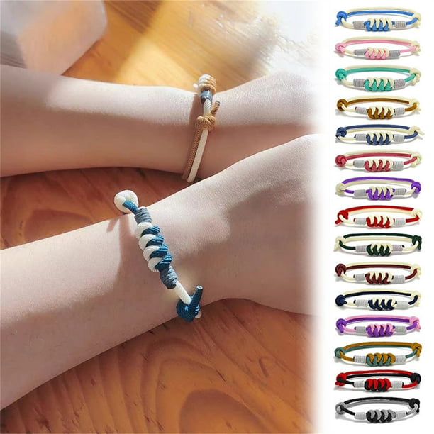 Xihbxyly Pulseras de La Amistad de Neón, Diseño de Cuerda Tejida de Milán, Nudo de Serpiente Colorido, Regalo Versátil para Fiestas, Playa, Eventos Escolares, Regalos de Cumpleaños Divertidos, Colore