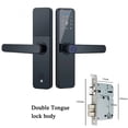 thumbnail image 2 of Electronic Digital Smart Door Lock Biometric Fingerprint Password Remote Unlocking Keyless Office Apartment Door Lock ,Easy Installation, 2 of 7