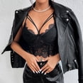 thumbnail image 4 of LSLJS Women's Hollowed Out Lace Eyelashes Underwire Fishbone Short Style Design Sense Small Vest, Womens Lingeries, 4 of 8