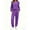 Purple, variant on UVN Two Piece Sets for Women Casual Outfits Sets Textured Long Sleeve Shirts and Long Pants Lounge Set Fall Pajama Sets with Pockets