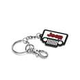 thumbnail image 3 of Jeep Grill in Red Custom Laser Cut Full-Color Printing Acrylic Charm Key Chain, 3 of 4