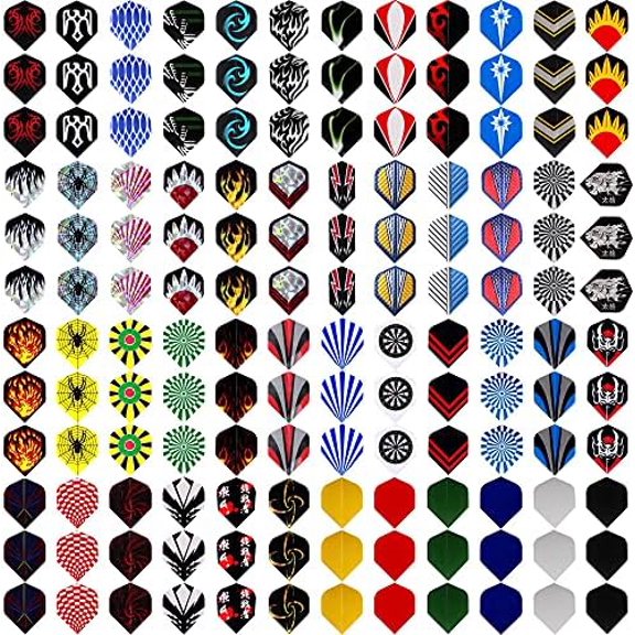 Dart Flights,144 pcs Standard Shape Professional Flight Feather Replacement Tails Wing for Steel Tip and Soft Tip Darts$$Sport & Recreation Other