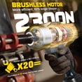 thumbnail image 2 of Llave de impacto inalámbrica DIYToolifz 1/2 1700 FT-Lbs 20 V DeWalt, 2 of 8