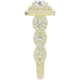 thumbnail image 6 of Unique Moments Lab Grown 1.50 ct Round Cut Diamond Halo Infinity Engagement Ring 14K Yellow Gold, 6 of 6