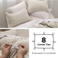 thumbnail image 6 of U by Bedsure Duvet Cover Full Size - Soft Prewashed Full Duvet Cover Set, 3 Pieces, 1 Duvet Cover 80x90 Inches with Zipper Closure and 2 Pillow Shams, Linen, 6 of 6