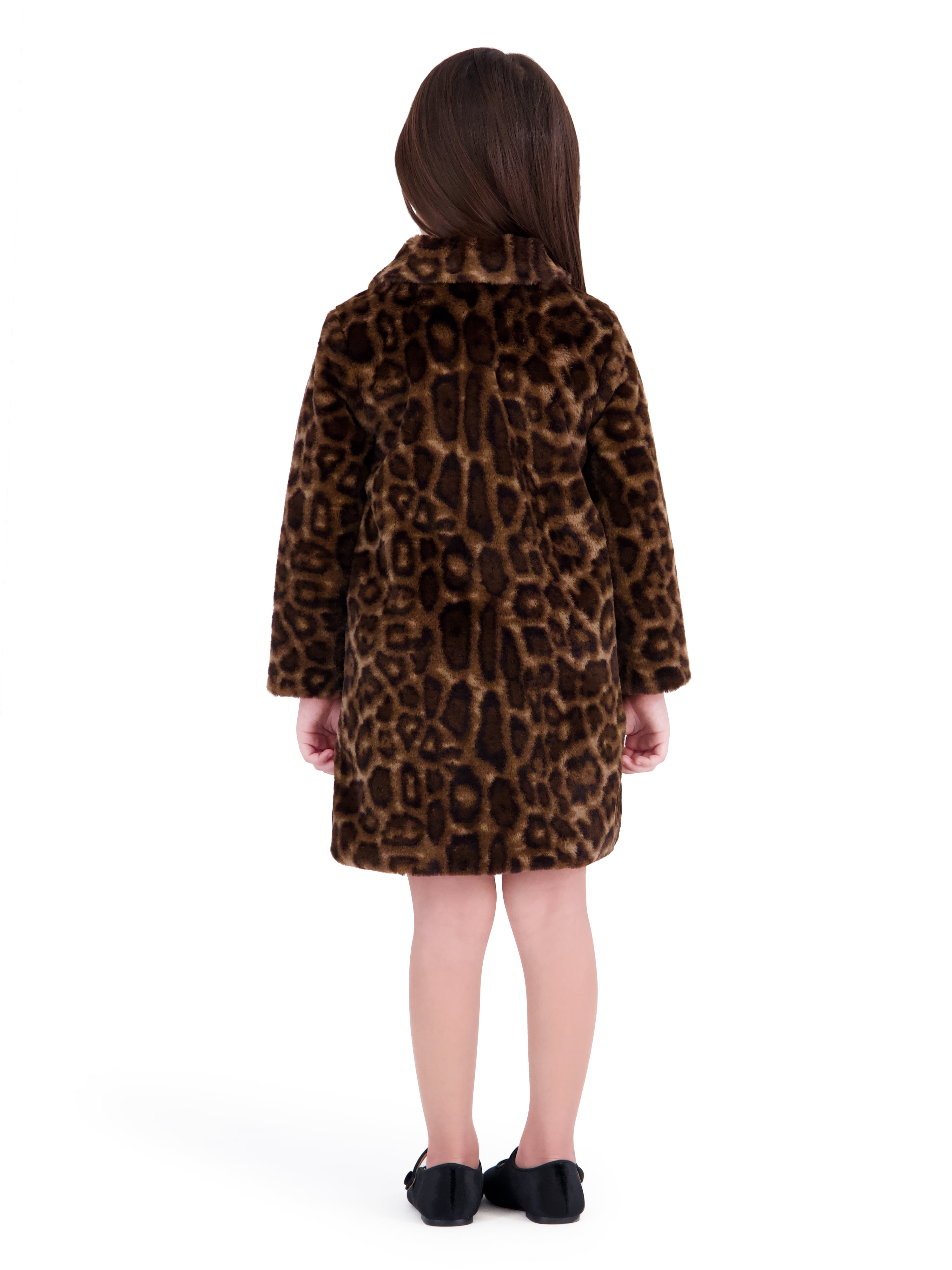 Kensie Toddler Girl Sleeveless Dress and Cheetah Coat Set, Sizes 12 Months-3T