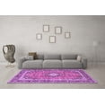 thumbnail image 3 of Ahgly Company Indoor Round Persian Purple Traditional Area Rugs, 4' Round, 3 of 4
