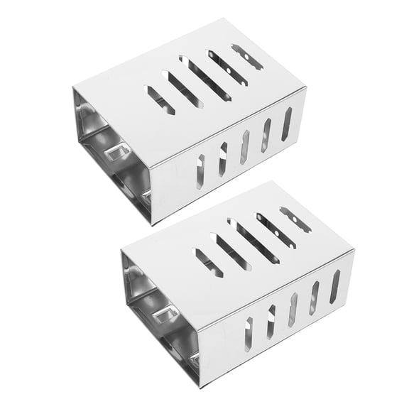 FRCOLOR 2 Pcs Stainless Steel Wall Mount Chopstick Holder Utensil Draining Basket Kitchen Rack