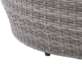 thumbnail image 5 of CorLiving Parksville Resin Wicker and Steel Round Outdoor Coffee Table with Tempered Glass Top, Grey, 5 of 5