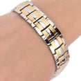 thumbnail image 4 of Magnet Bracelet Magnetic Therapy Bracelet Stainless Steel Bracelet Healthy Care Bracelet Therapy Bracelet DoubleRow Gold Silver Magnet Bracelet Pain Relief Magnetic Therapy ANGGREK Otros, 4 of 8