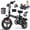 T1-20MPH, variant on 14 Inch Folding Electric Bicycle, 500W Adult Electric Bicycle, 48V 10.4Ah,Top Speed 20Mph, 3-Speed Riding, Front Fork With Shock Absorption, Black
