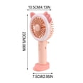 thumbnail image 3 of EGNMCR Fan, Ceiling Fan, Desk Fan, Portable Fan Summer USB Fan Cute Cats Handheld Folding Mini Fan Cartoons Style Portable Light-up Mini Fan For Students Small fan, 3 of 6