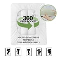 thumbnail image 5 of Mattress Topper Queen Size Bed,Bamboo Extra Thick Mattress Pad Cover Soft Plush Noiseless Down Alternative Fill,with 8-21" Deep Pocket, 5 of 6