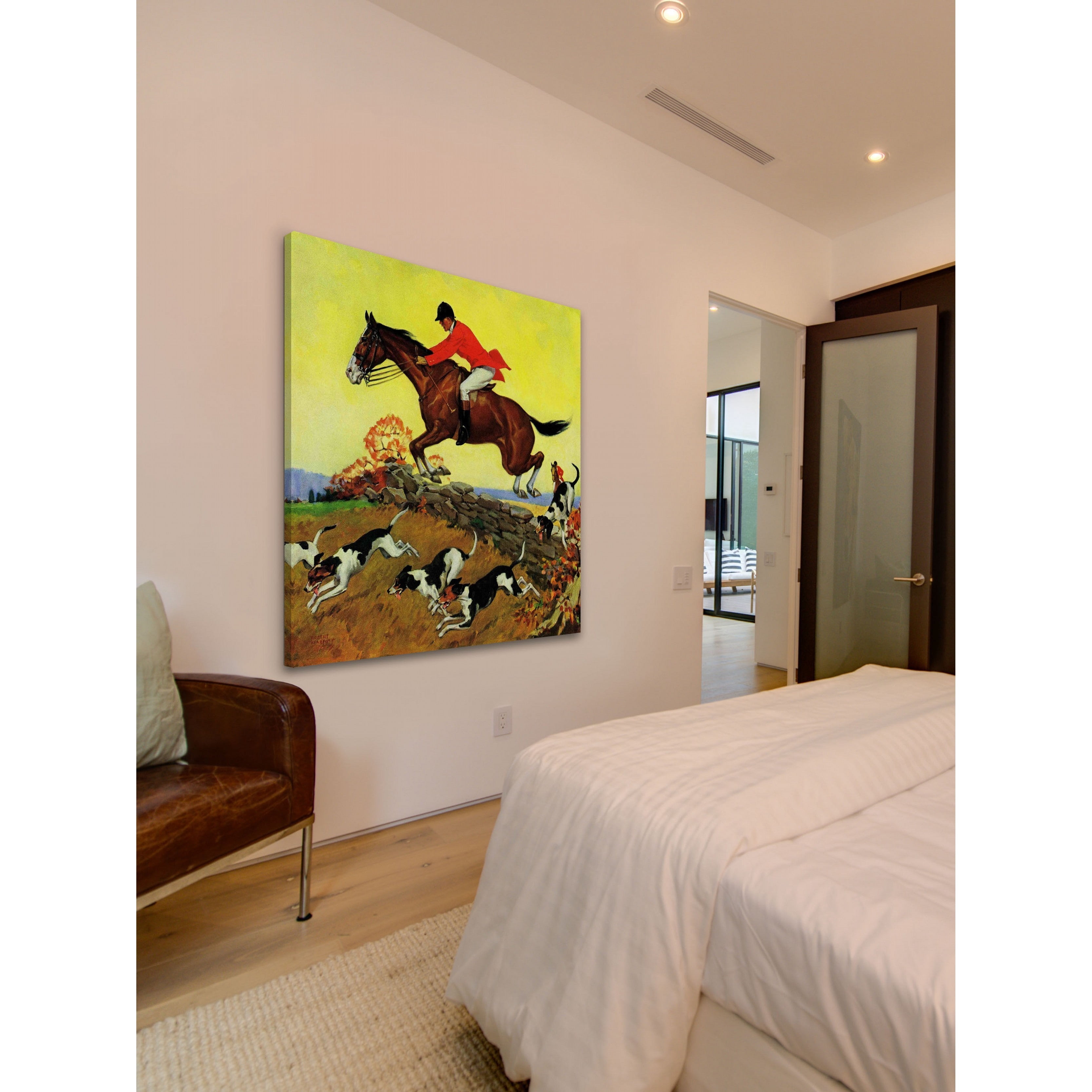 Marmont Hill Fox Hunter by Robert Keareote Painting Print on Canvas
