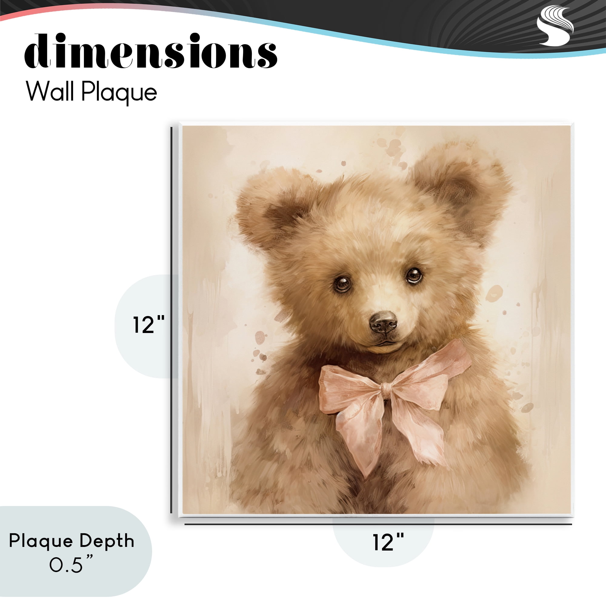 Stupell Industries Little Baby Bear Wall Plaque Art, design by Tina LeCour