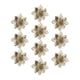 thumbnail image 1 of Decoraciones para árboles de Navidad 10 Piezas Navidad Brillo Poinsettia Flores Artificiales Decoración 11 Cm Champán Oro Magideal Decoraciones para árboles de Navidad, 1 of 7
