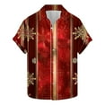 thumbnail image 2 of Elvqul Mens Button up Shirts Short Sleeve Cute Graphic Christmas Shirts for Men Trendy, 2 of 5