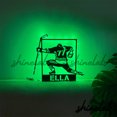 thumbnail image 2 of Shinelab Girl Hockey LED Wall Art, Custom Name Hockey Player Metal Sign Wall Decor 10753, 2 of 3
