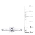thumbnail image 6 of Created Forever Women's 1/2ct TW Lab Grown Diamond 10k White Gold Solitaire Engagement Ring, 6 of 9