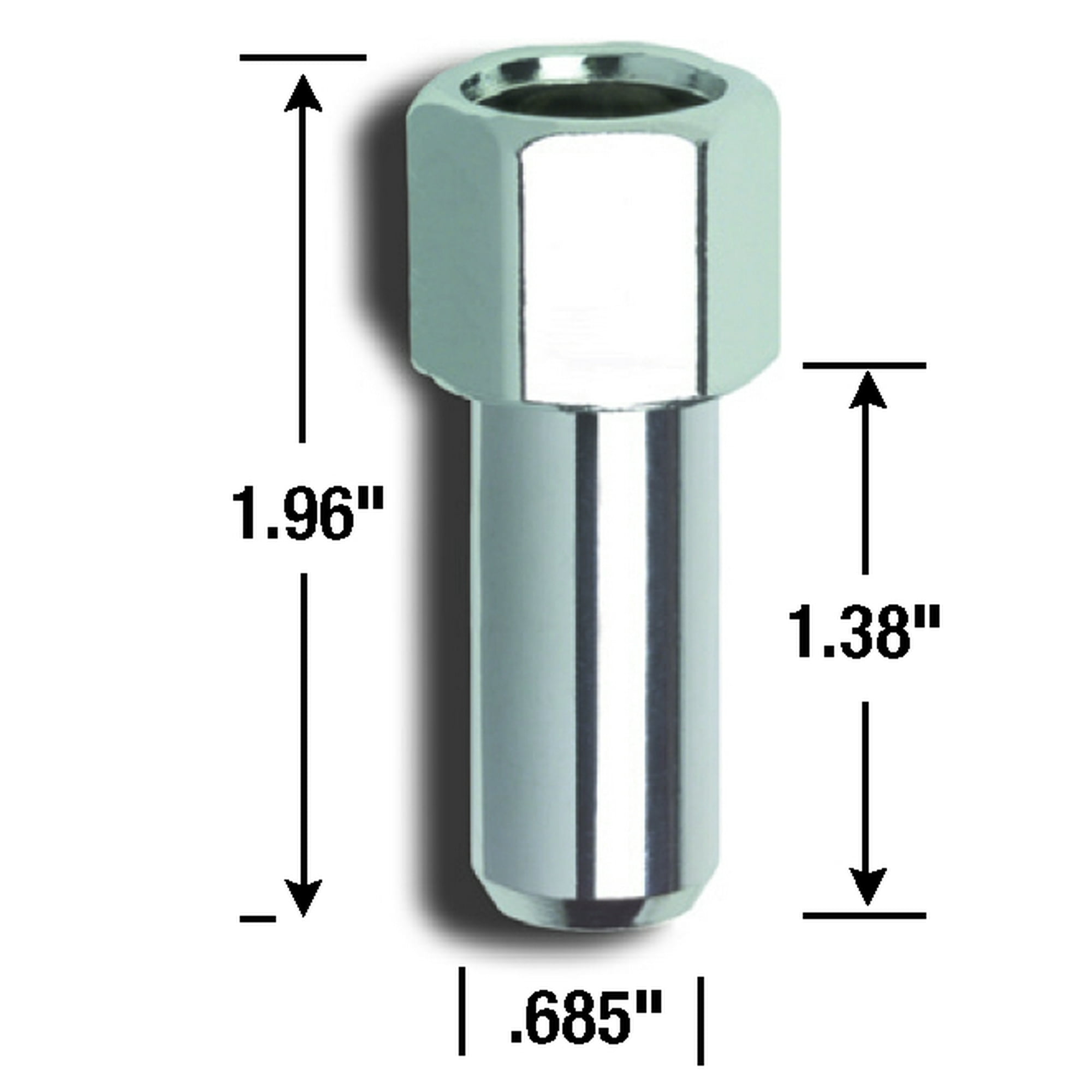 Gorilla 84087B Lug Nut Cragar SST 1/2 Inch x 20 Thread Size; 1.38 Inch Shank; Open End Lug; 1.96 Inch Overall Length; 13/16 Inch Hex Size; Pack Of 4