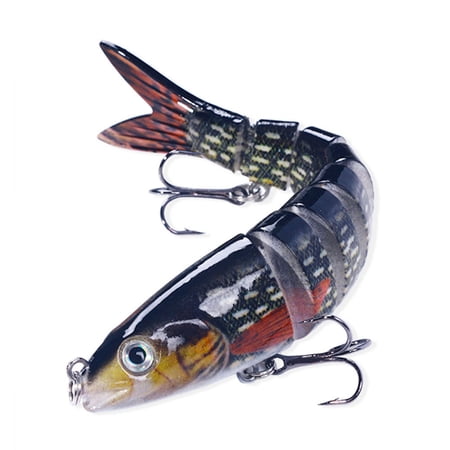 Multi Jointed Swimbait Fishing Tackle 18g Fishing Lure Swimming Lures with Treble Hook 8 Segment Artificial Baits