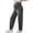 Dark Gray, variant on Women Lounge Pants Maternity Straight Long Leg Pant Over the Belly Postpartum Pants High Waist Support Buttons Soft Comfortable Summer Trousers Dark Gray S