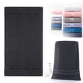thumbnail image 2 of Bath Towel, 3 Packs Cotton Luxury Towels, Ultra soft Large Size Bath Bundle, Premium Soft & Absorbent, 55x27 in Quick Dry Spa Towel for Bathroom,Hotel Collection,Dark Gray,55.1x27.6", 2 of 9