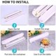 thumbnail image 4 of with Slide Cutter, Food Wrap Cutter, Reusable Cling Film Cutter Dispenser Double Elastic Buckle Adjustable Length, 4 of 4